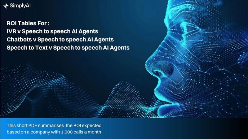 ROI Report SimplyAI Speech to Speech V IVR v Chatbot v Speech to Text 